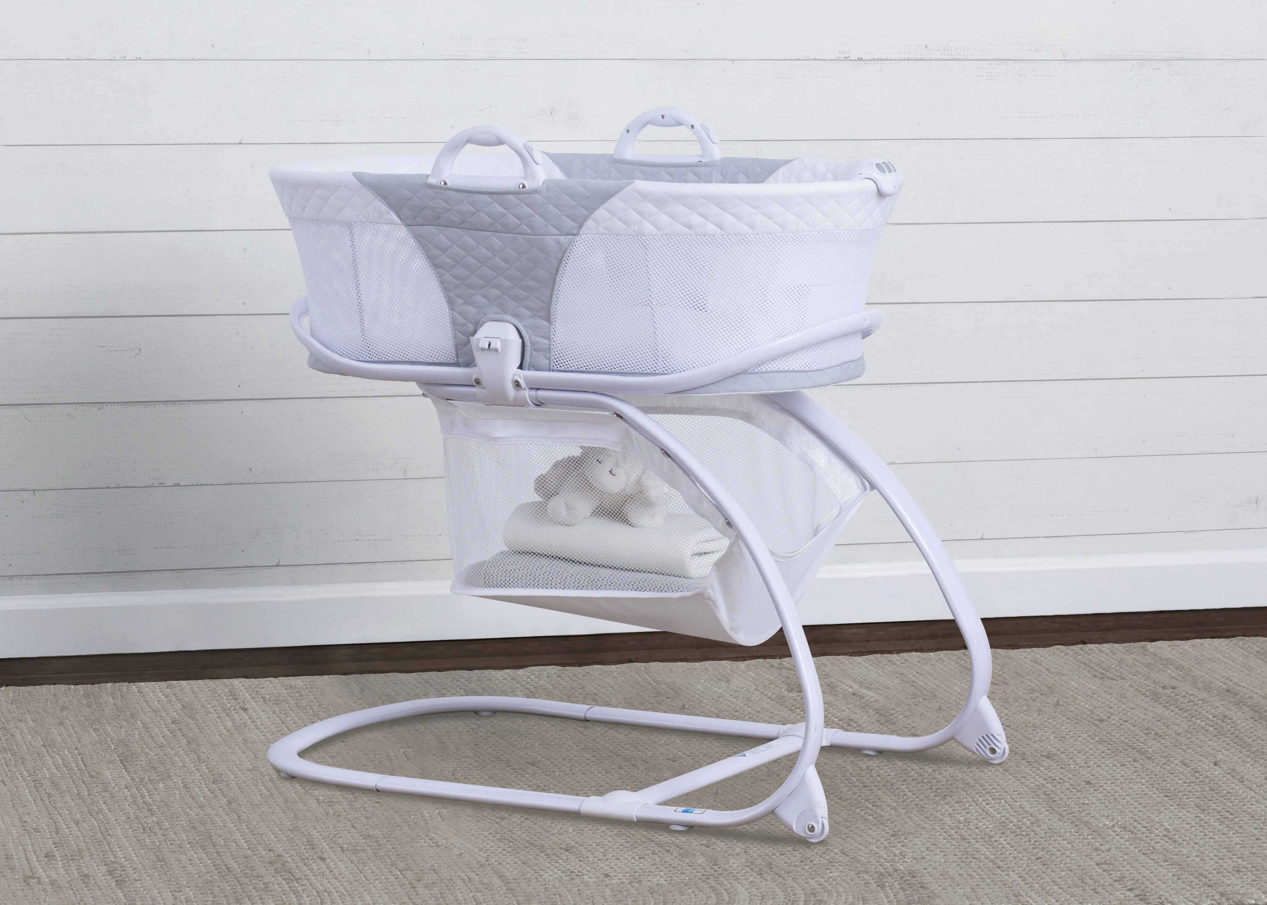 2-in-1 Moses Basket Bedside Bassinet Sleeper