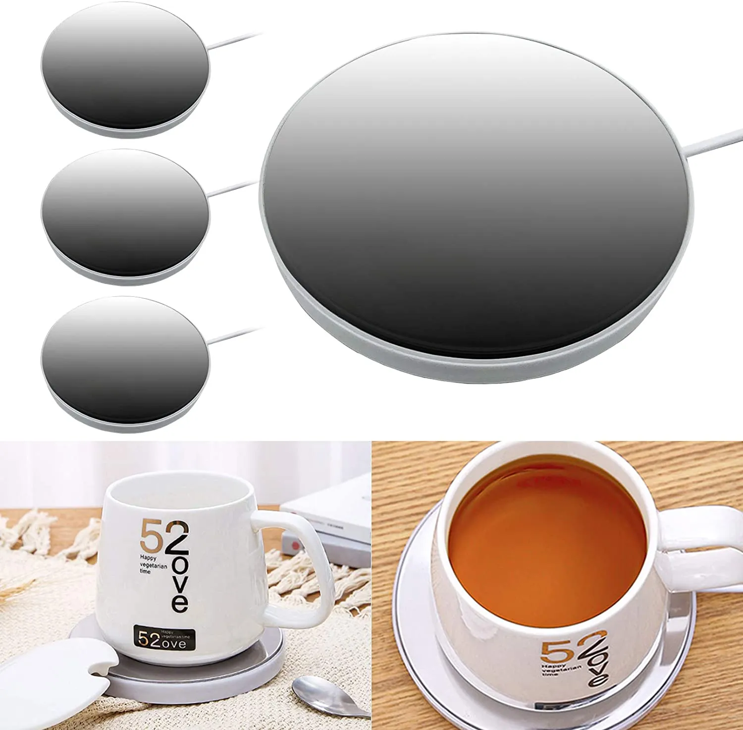 3 Pack USB Smart Beverage Warmer-USB