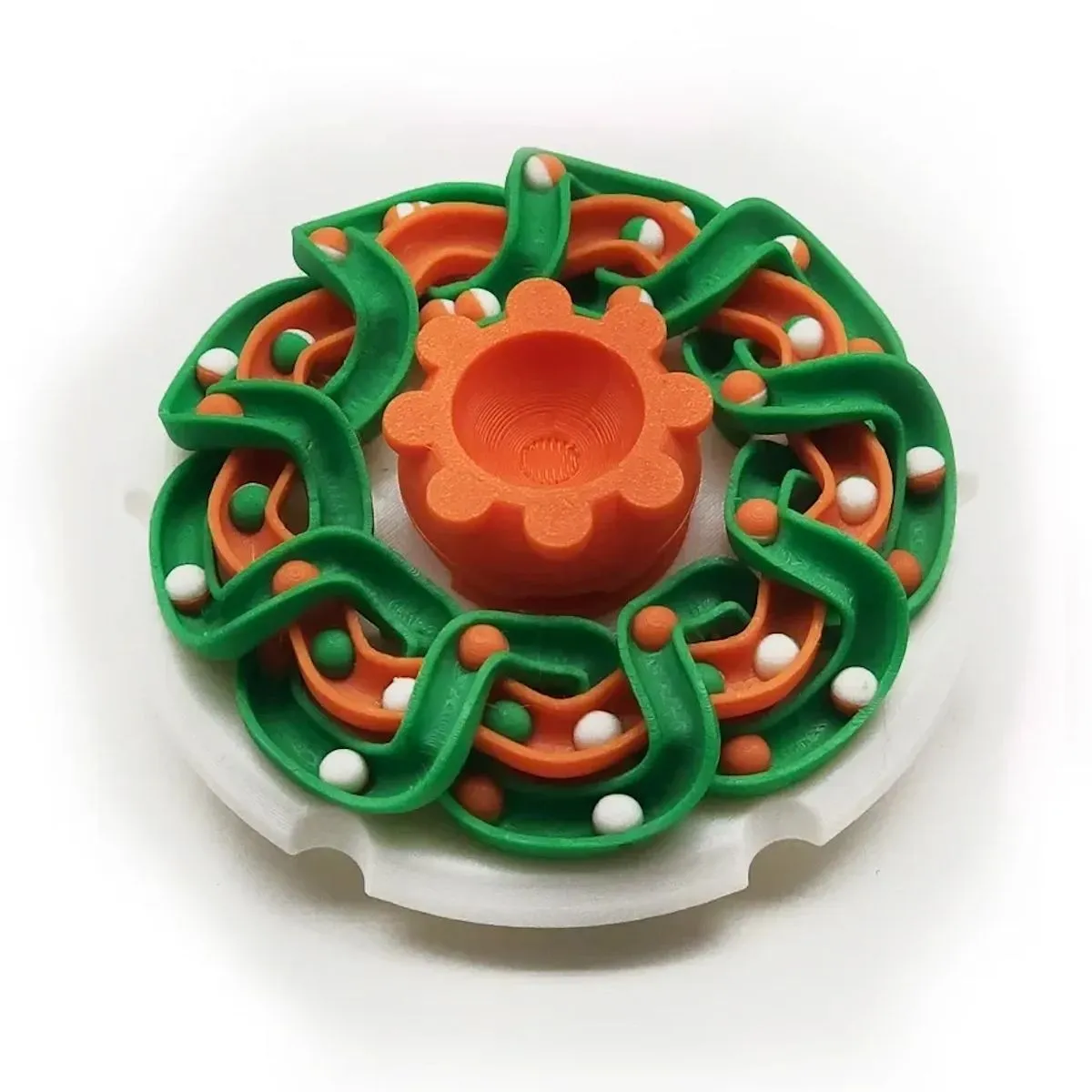 3D Printed Fidget Spinner Rolling Balls Visual Effect