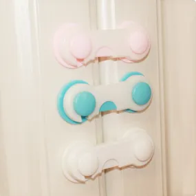 4 Pcs Children Drawer Cupboard Refrigerator Door Desk Plastic Protection Locking Baby Kids Straps Safety Cabinet Locks