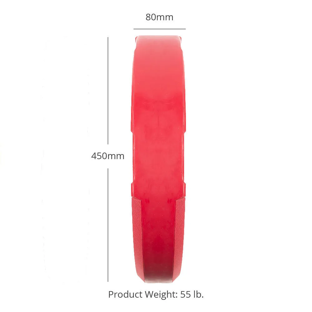 55 LB Single EZ-Grip Color Bumper Plate