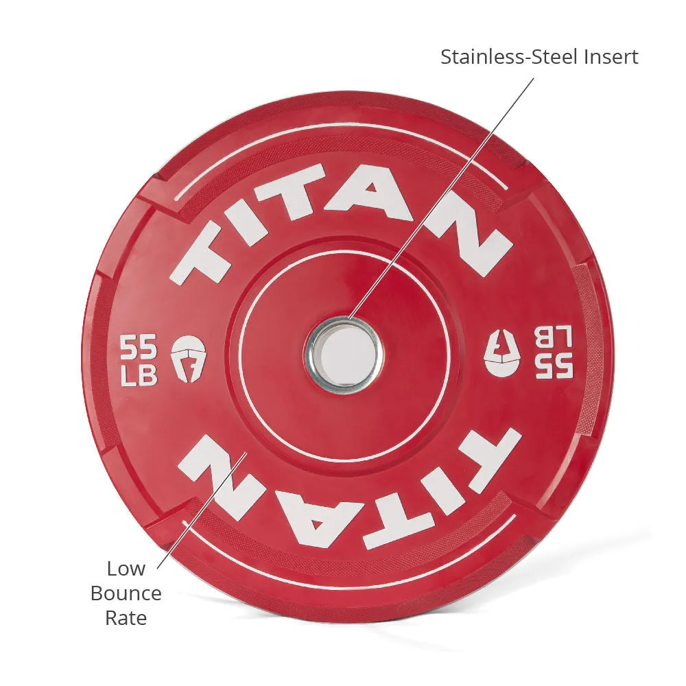 55 LB Single EZ-Grip Color Bumper Plate