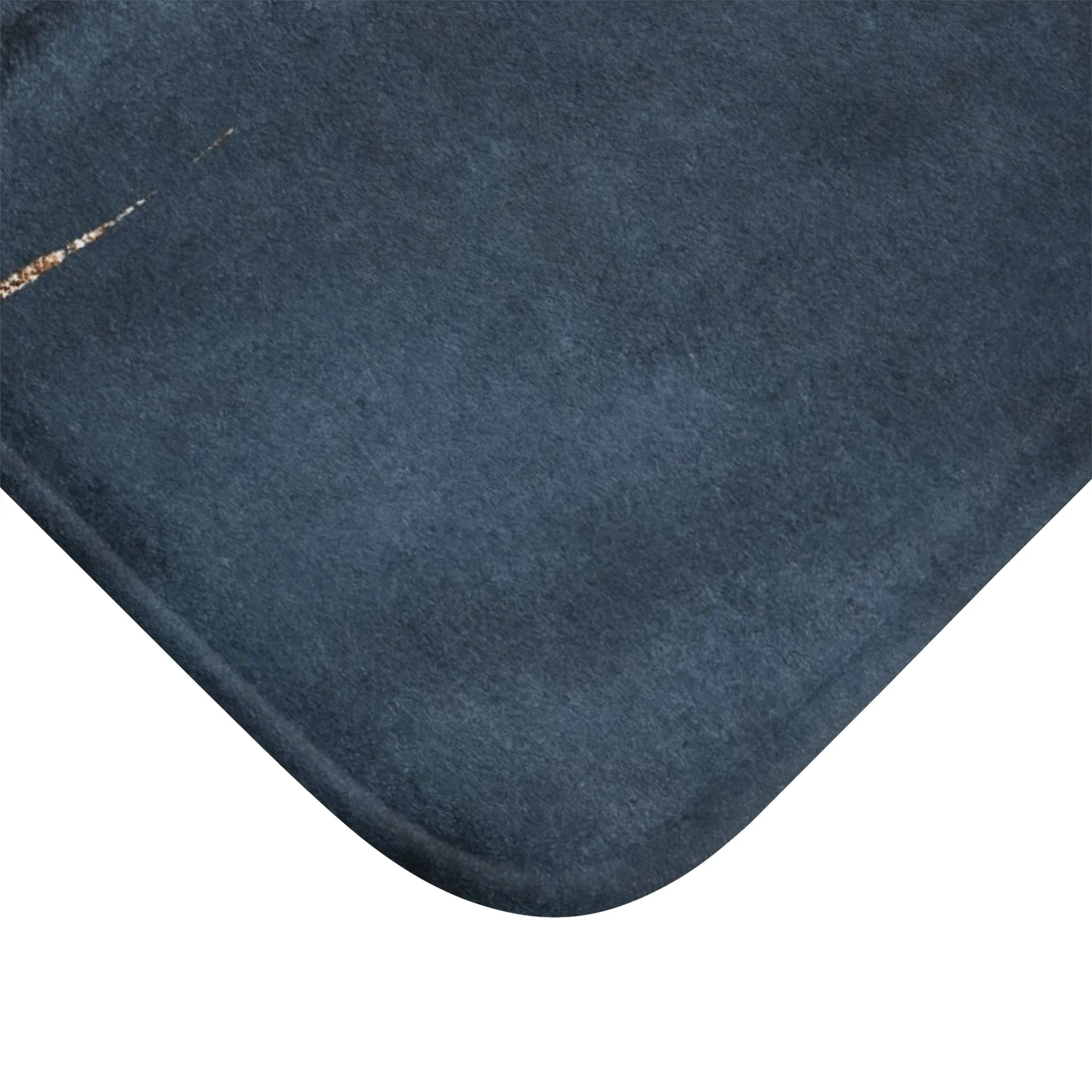 Abstract Bath Mat | Watercolor Navy Blue, Blush Pink