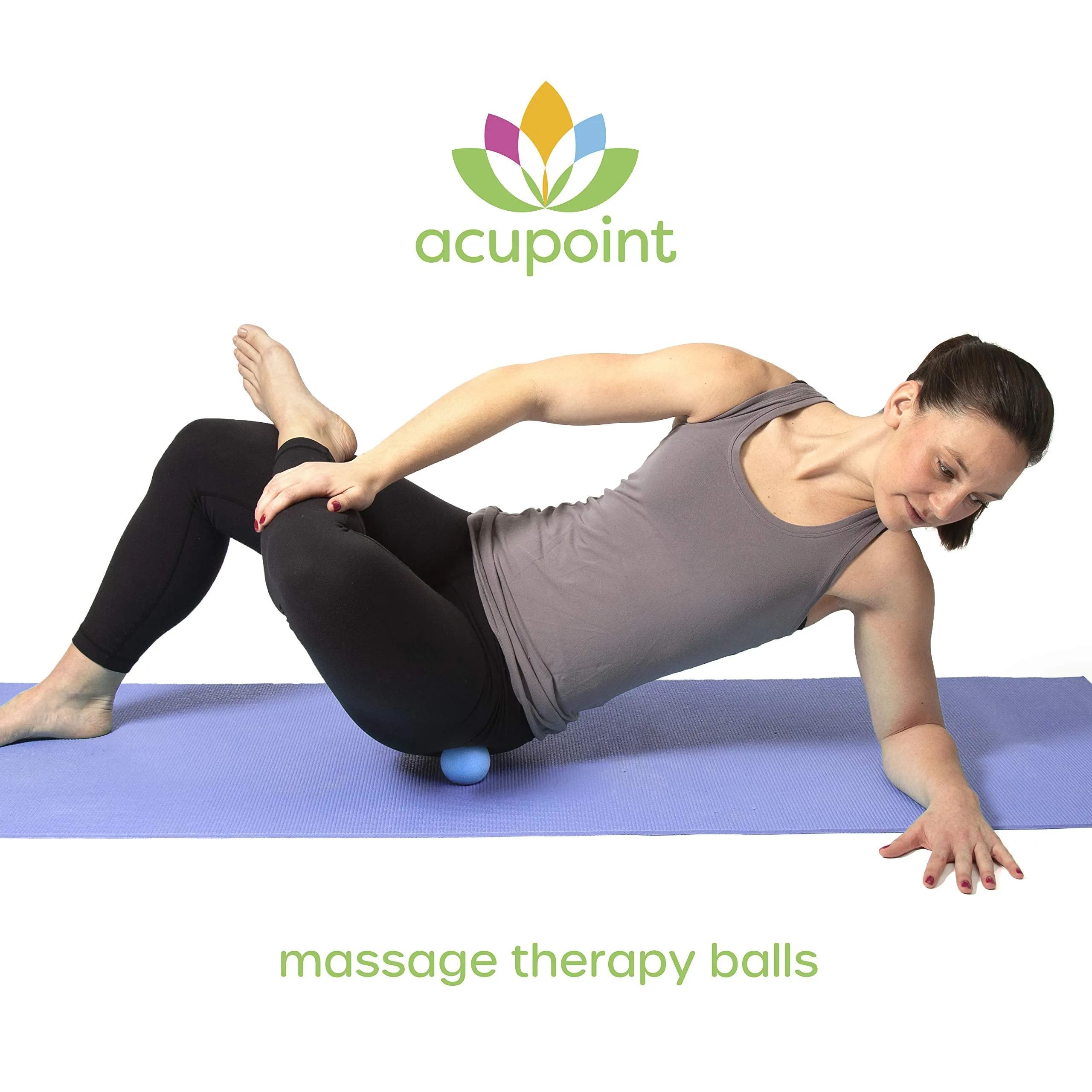 Acupoint Physical Massage Therapy Ball Set - Ideal for Yoga, Deep Tissue Massage, Trigger Point Therapy and Myofascial Release Physical Therapy Equipment