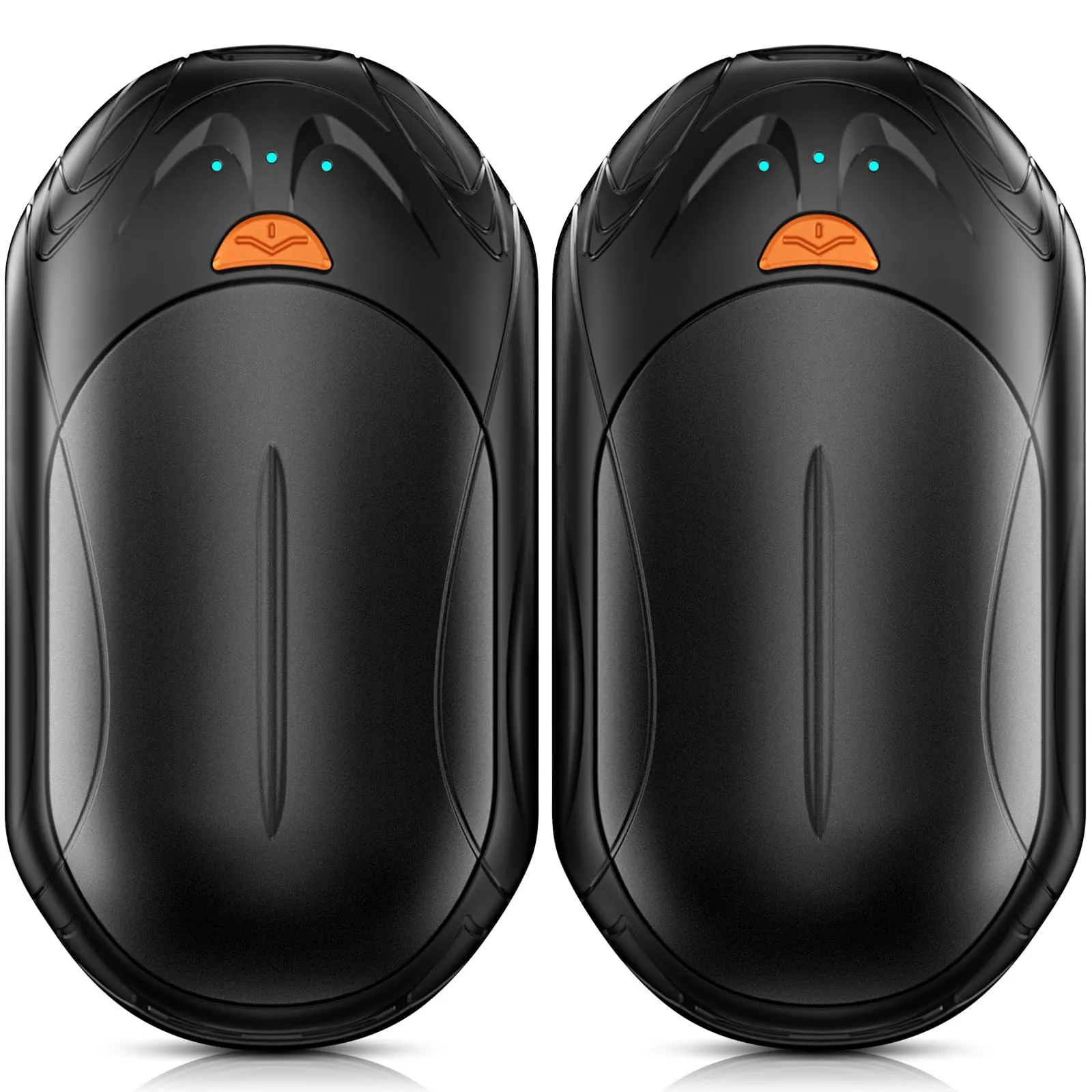 AI Hand Warmers Rechargeable 2 Pack,6000mAh Rechargeable Hand Warmer,20Hrs Long Heating Electric Hand Warmer,Portable Pocket Heater,Pocket Size Hand Warmer, Gifts for Christmas,Camping,Hunting