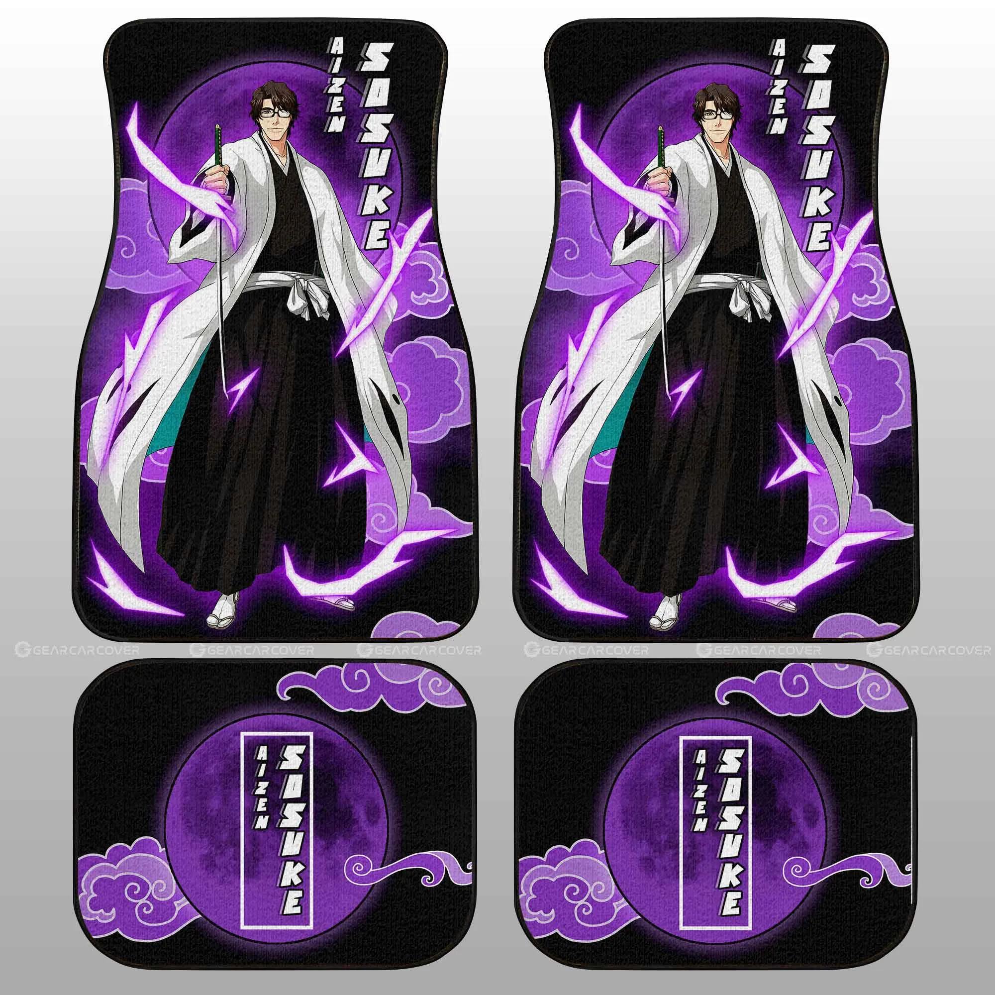 Aizen Sosuke Car Floor Mats Custom Bleach Car Interior Accessories