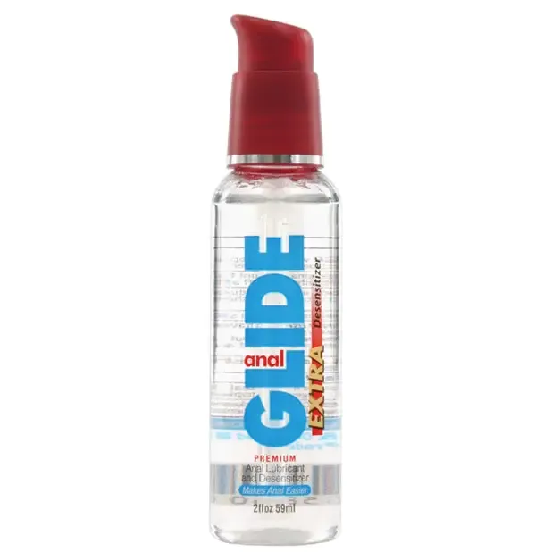 Anal Glide Extra Anal Lubricant & Desensitizer - 2 oz Pump Bottle