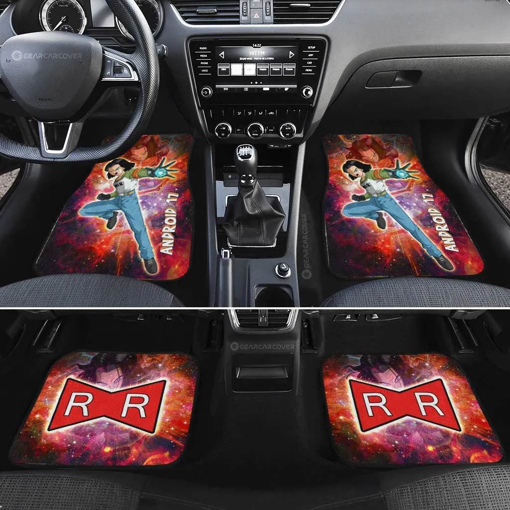 Android 17 Car Floor Mats Custom Dragon Ball Anime Car Accessories