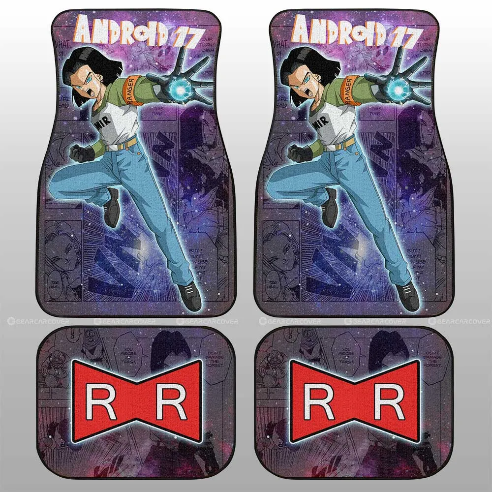 Android 17 Car Floor Mats Custom Galaxy Style Car Accessories