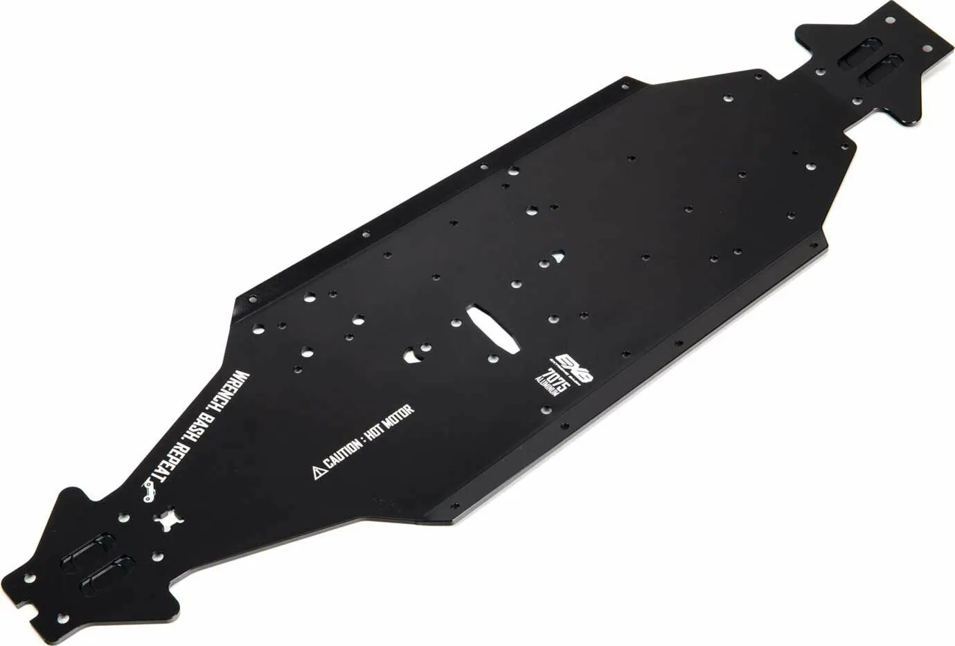 ARRMA Aluminum Chassis CNC 7075 T6 LWB Black ARA320571