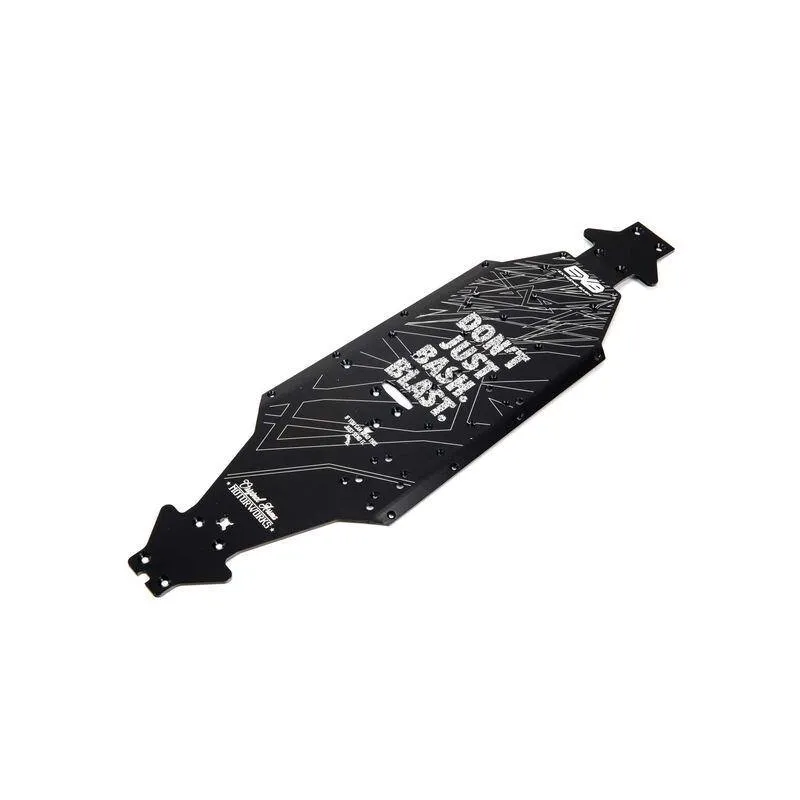 ARRMA Aluminum Chassis CNC 7075 T6 LWB Black ARA320571