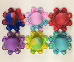 Assorted Octopus Keyring Push Popper