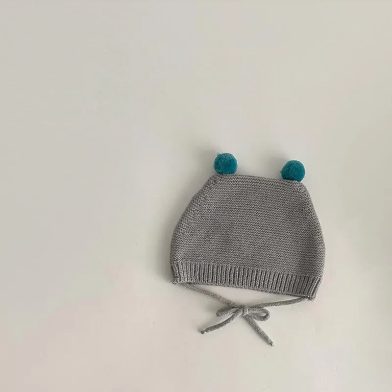Autumn and winter super cute lace-up ear protection cap 15.3-17.7 inches