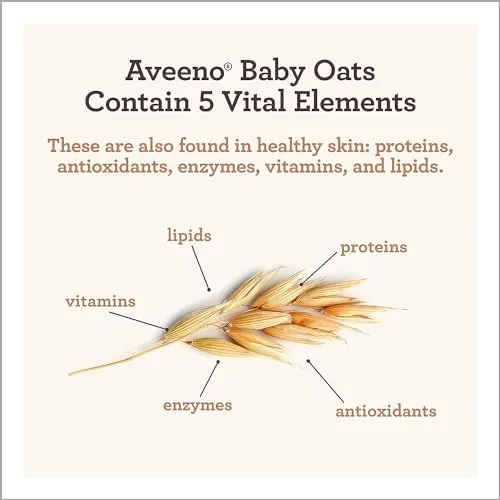 Aveeno Baby Daily Moisture Gentle Body Wash & Shampoo with Oat Extract, 2-in-1 Baby Bath Wash & Hair Shampoo, Tear- & Paraben-Free for Hair & Sensitive Skin, Lightly Scented, 18 fl. oz