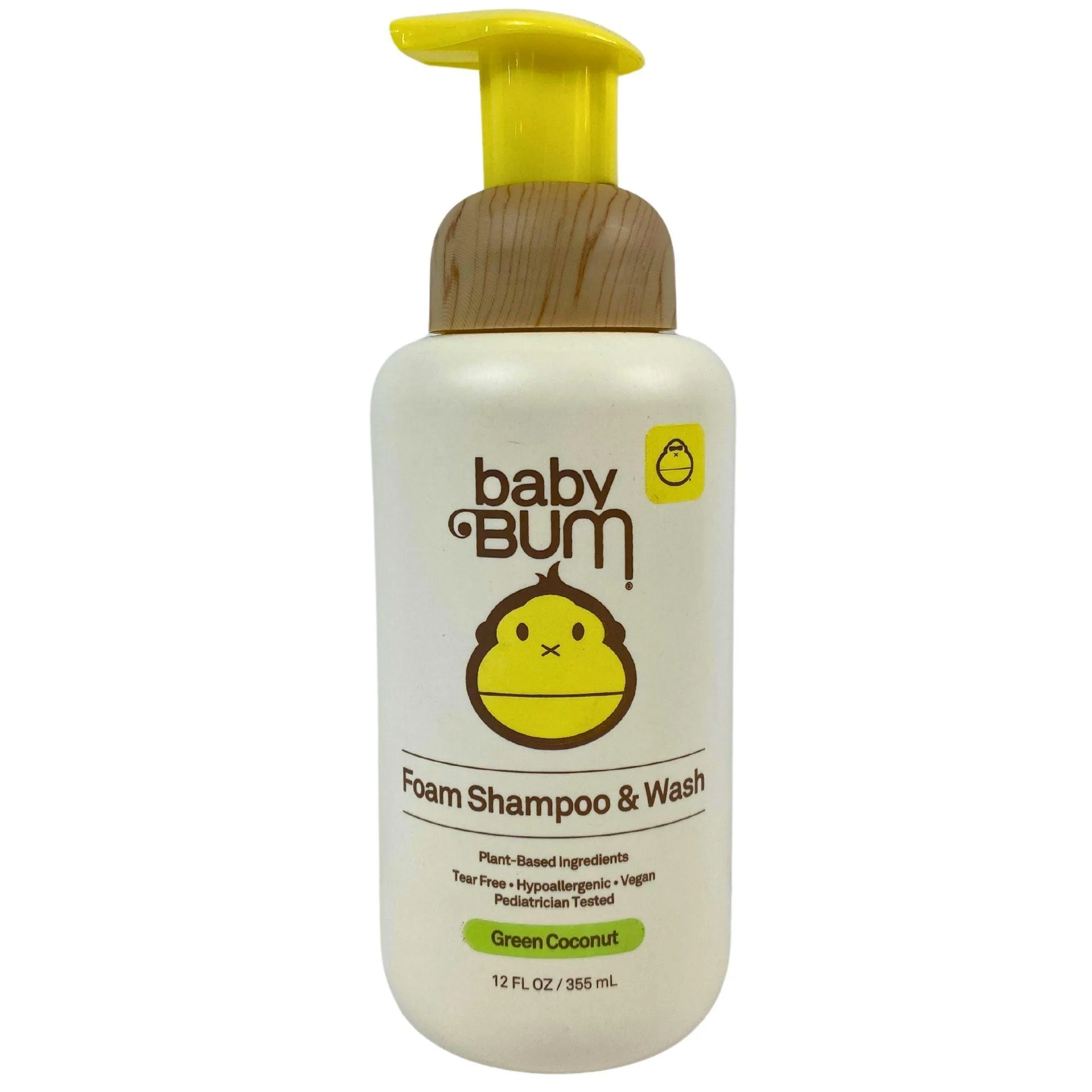 Baby Bum Foam Shampoo & Wash Green Coconut Plant Based 12OZ (48 Pcs Lot)