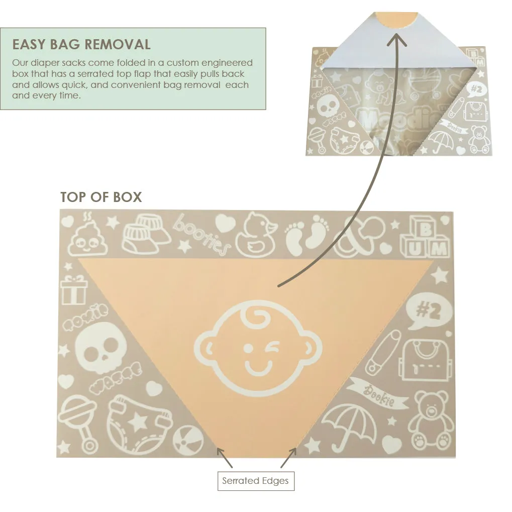 Baby Disposable Diaper Sacks | CITRUS TWIST Scented - 220 Pack