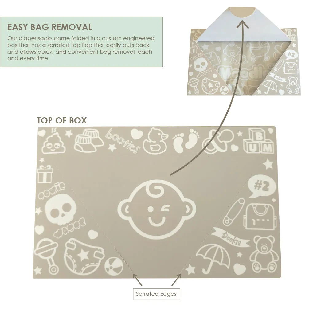 Baby Disposable Diaper Sacks |  UNSCENTED - 220 Pack