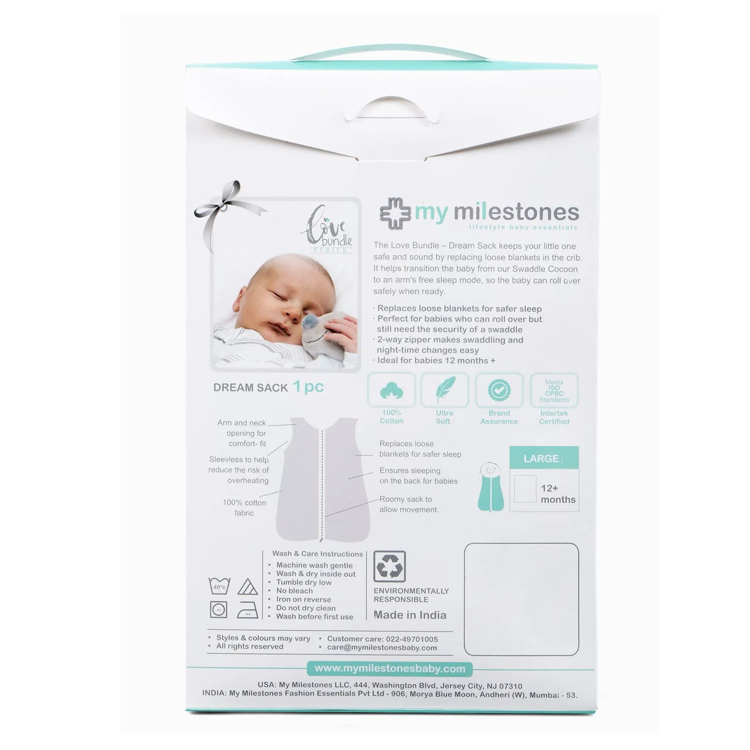 Baby Sleep Sack - Muslin - Zoo Yellow