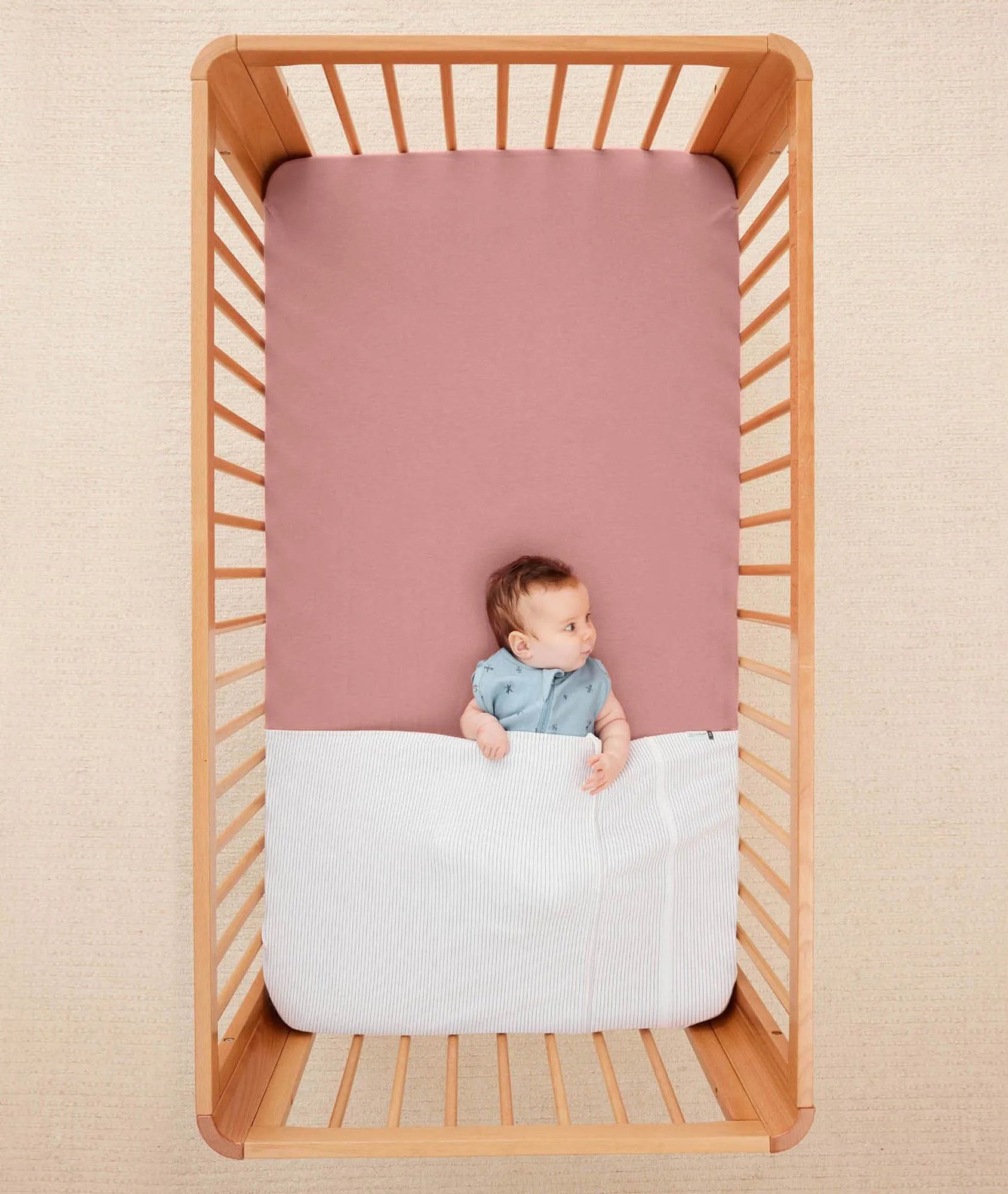 Baby Tuck Sheet Midnight Stripe