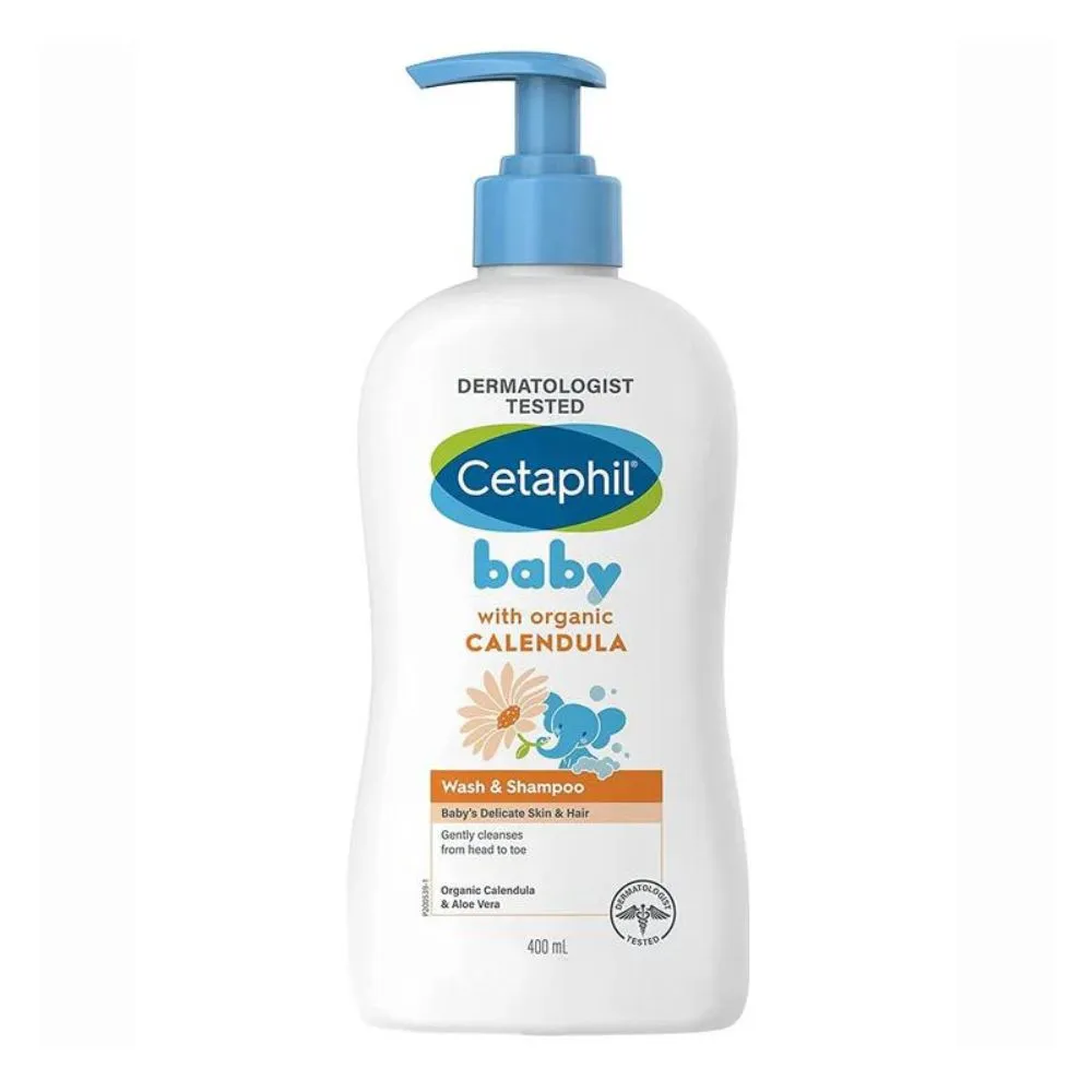 Baby Wash & Shampoo With Organic Calendula - 400 ml