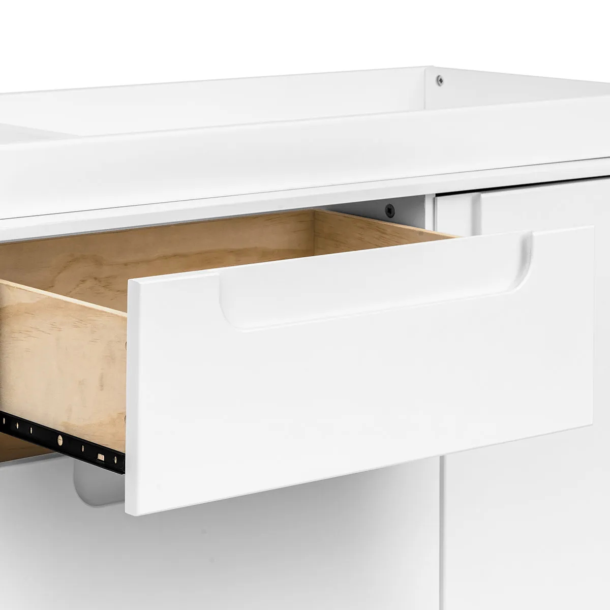 Babyletto Yuzu 3-Drawer Changer Dresser, KD w/Removable Changing Tray - White