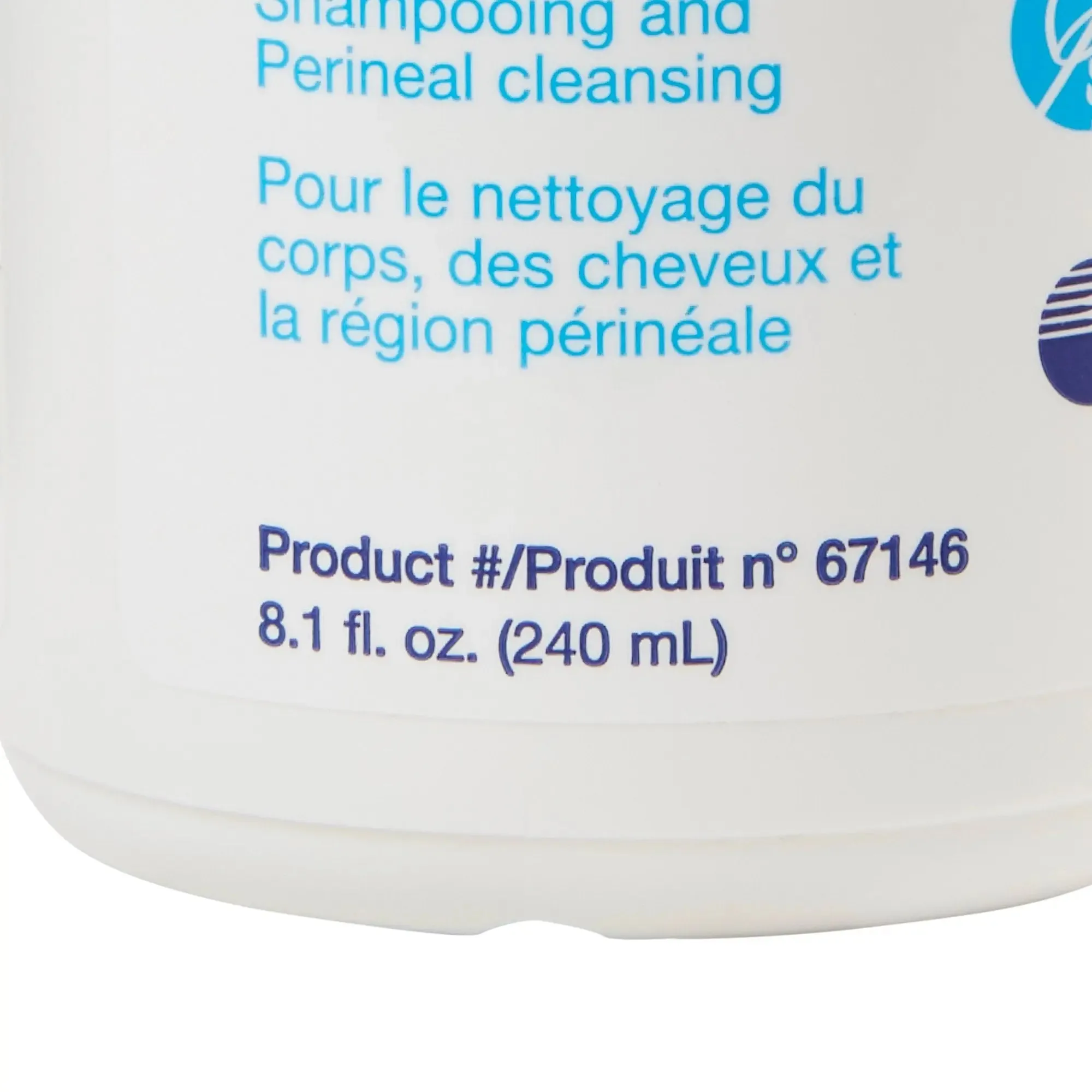 Bedside-Care Rinse-Free Shampoo and Body Wash, 8.1 oz Pump Bottle, Unscented