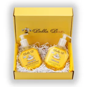 Bella B Gift Set - Squeaky Bee Baby Wash & Shampoo 8 oz and Bubble Bath 8 oz