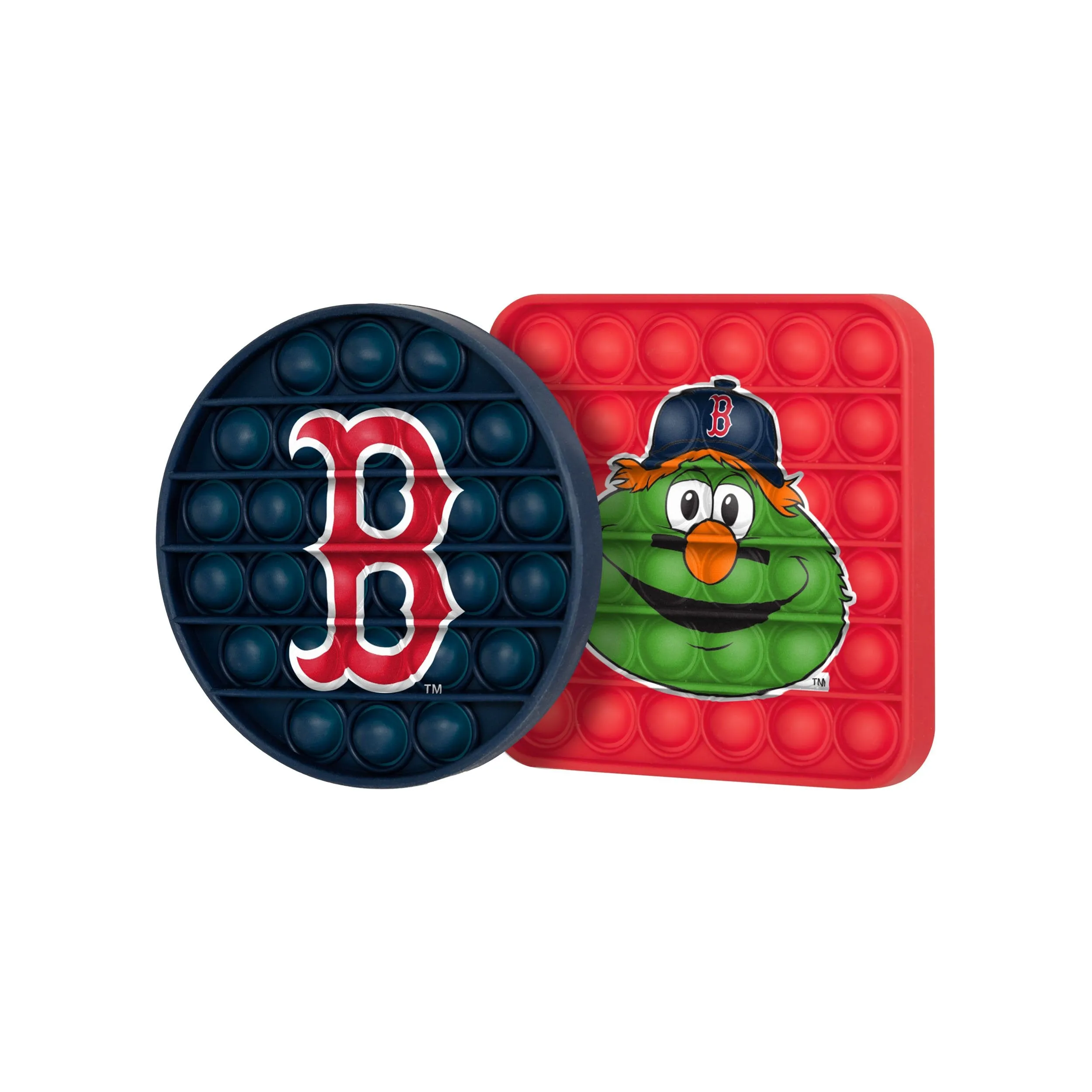 Boston Red Sox MLB 2 Pack Ball & Square Push-Itz Fidget
