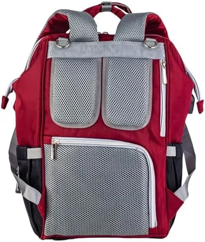 Burgundy LeQueen Baby Diaper Bag - 4th Gold New Generation