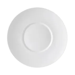 CAC China PS-16 Wide Rim Flat Plate 10" Case of 12 Pcs