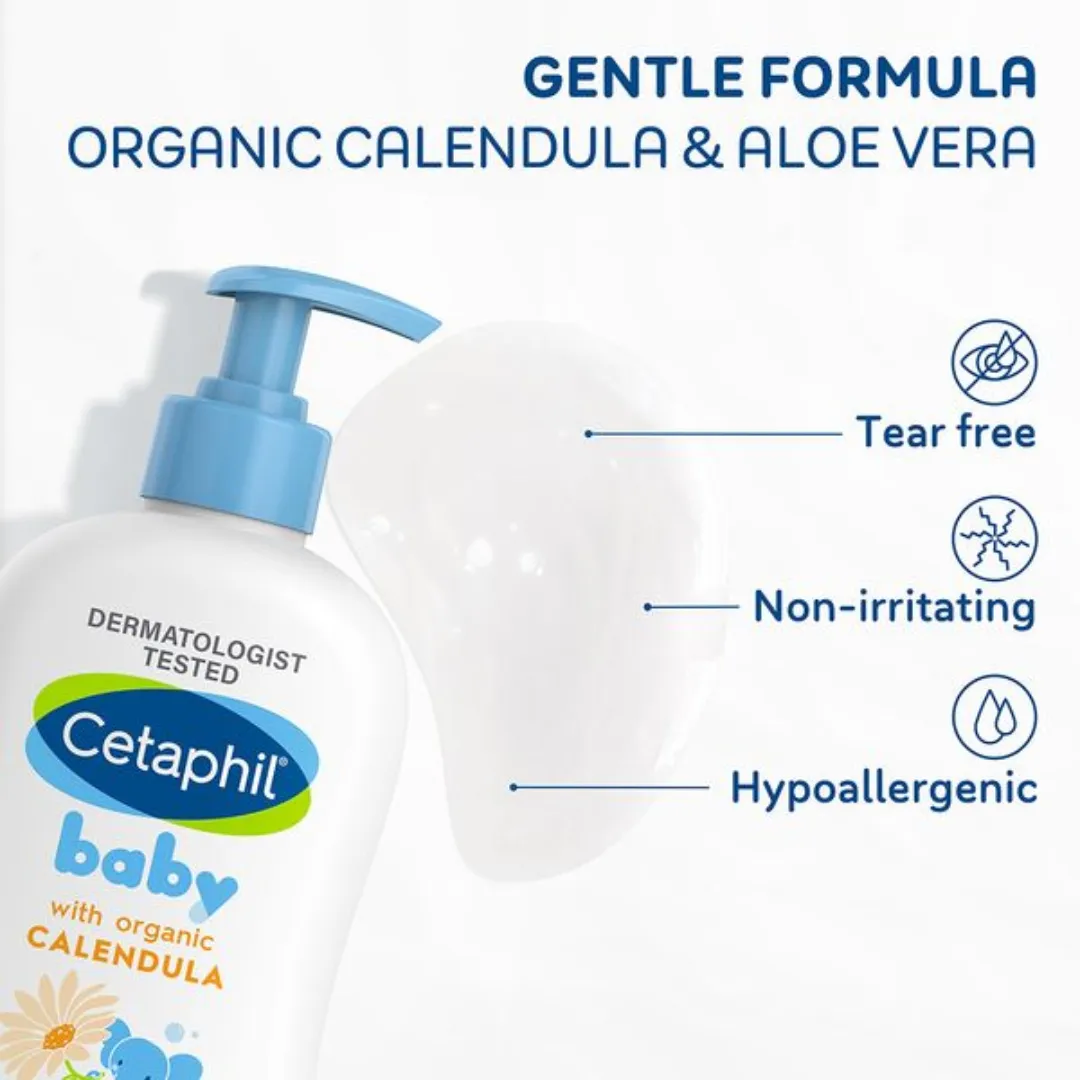 Cetaphil Baby Calendula Wash & Shampoo 400ml