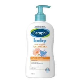 Cetaphil Baby Wash and Shampoo with Natural Calendula (400ml)
