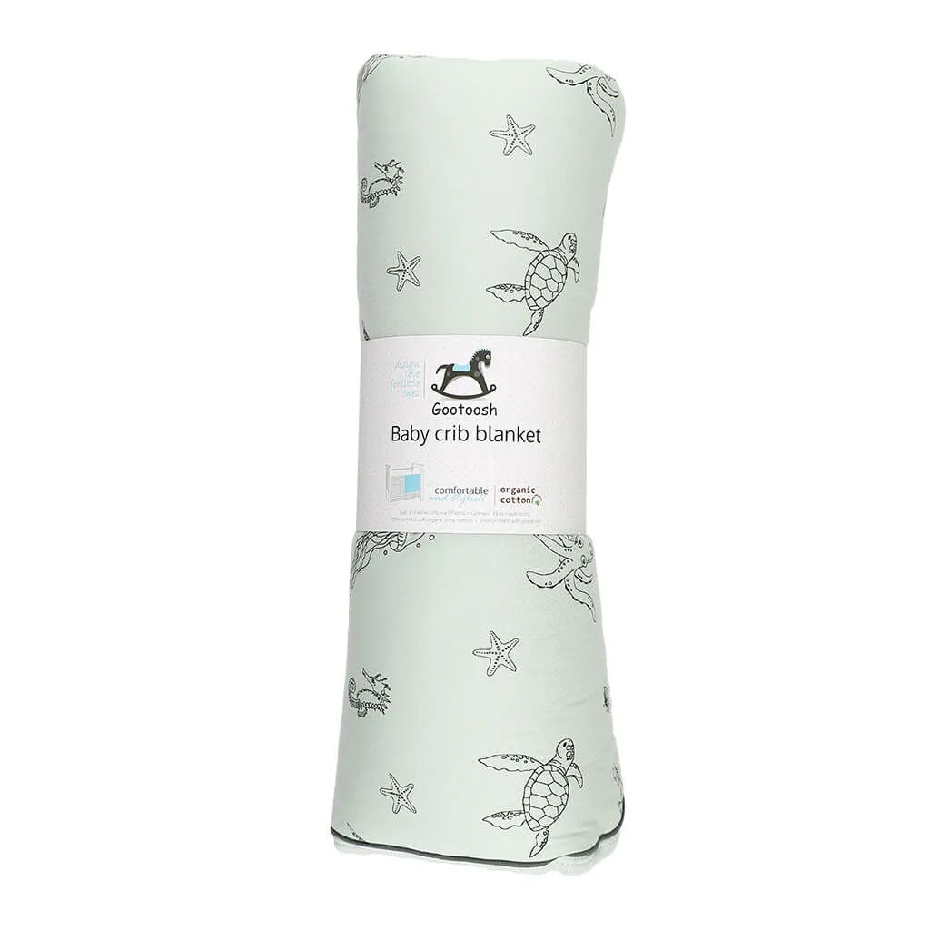 Crib Blanket Sea Sage