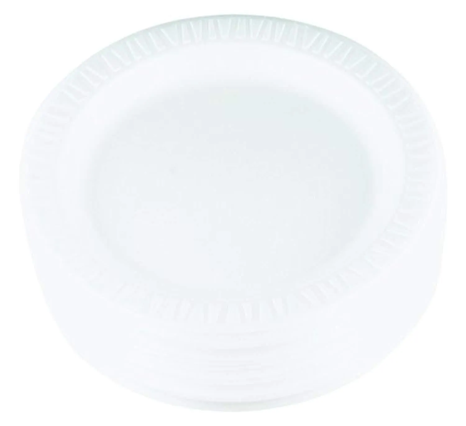 Dart 9PWQR 9 in White Laminated Foam Plate (Case of 500)