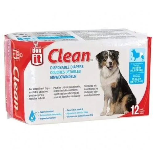 Dogit Diapers Small - XL (12 Pack)