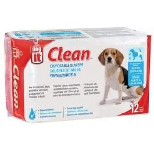 Dogit Diapers Small - XL (12 Pack)