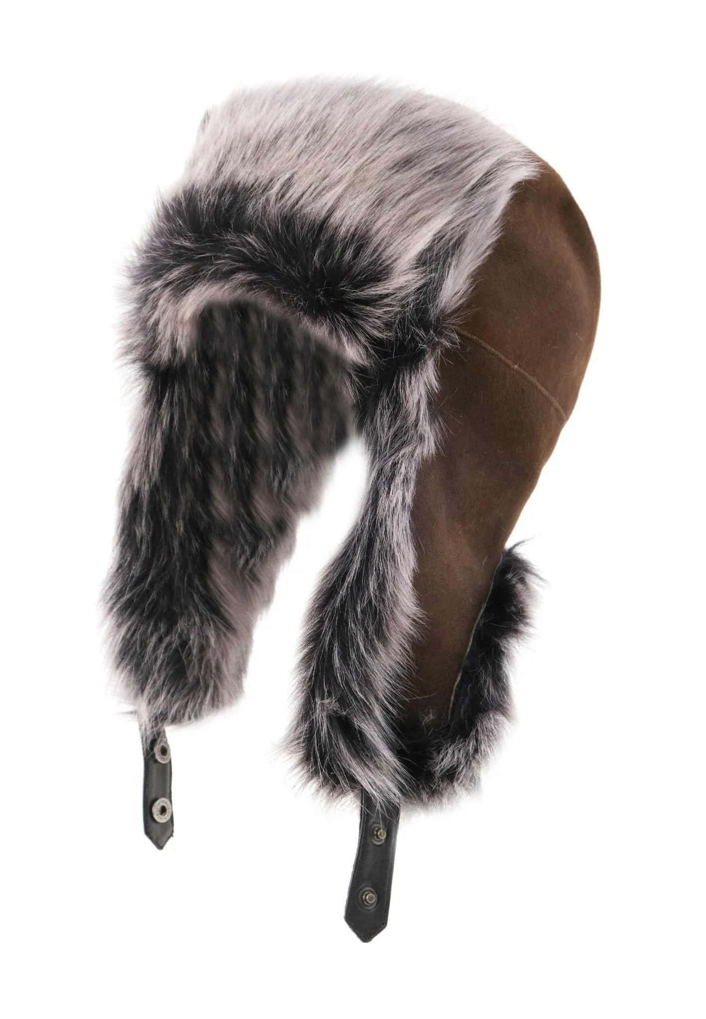 Everest Unisex Shearling Trapper Winter Hat - Khaki
