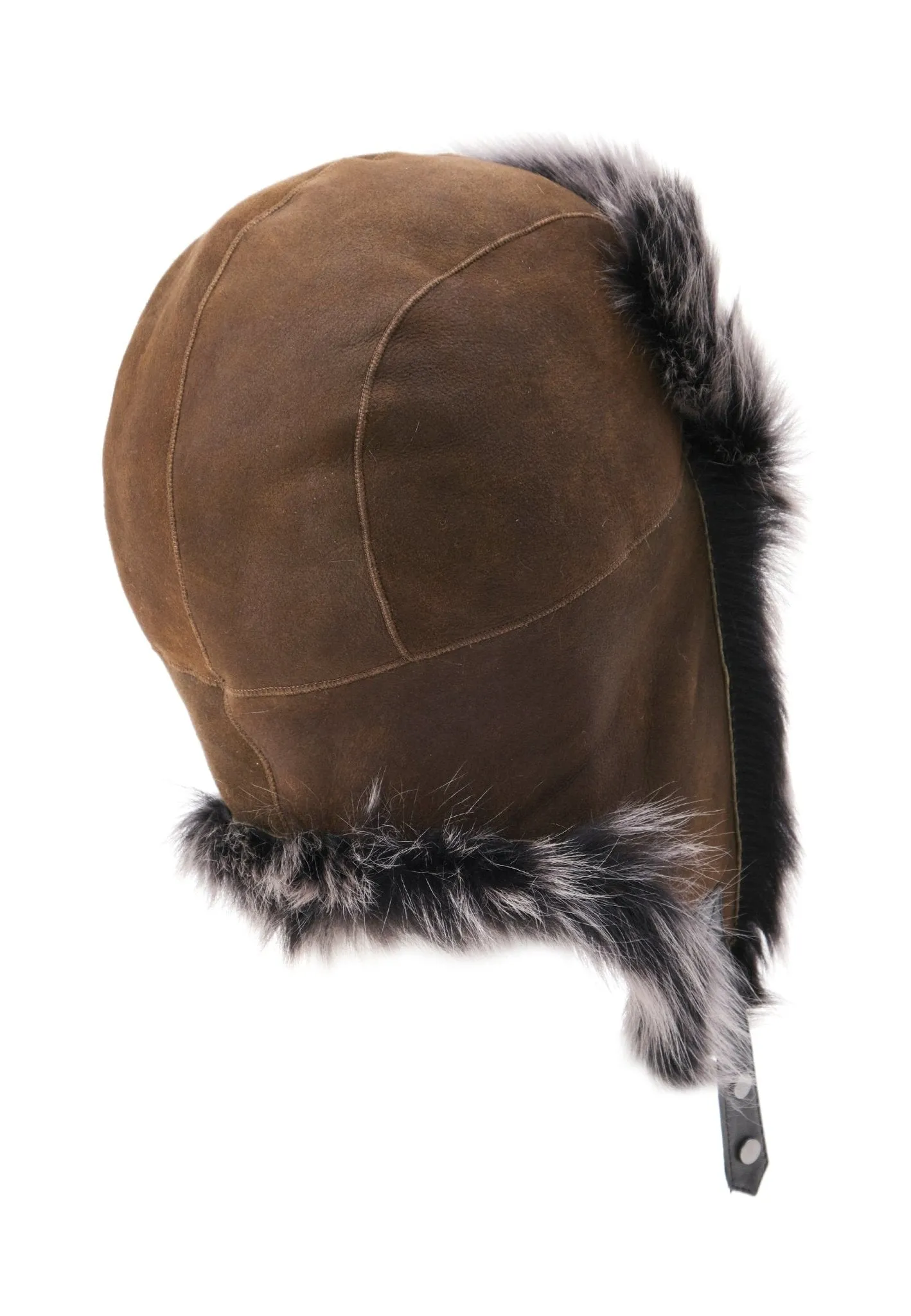 Everest Unisex Shearling Trapper Winter Hat - Khaki