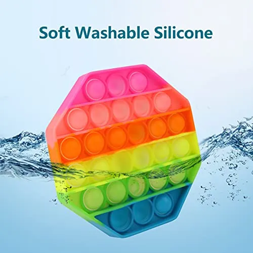 eZthings Heavy Duty Stress Relief Sensory Toy - Push Bubble Fidget Toys for Kids and Adults