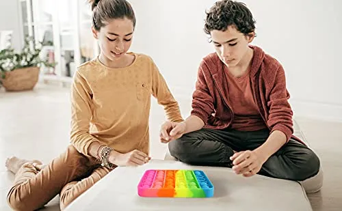 eZthings Heavy Duty Stress Relief Sensory Toy - Push Bubble Fidget Toys for Kids and Adults