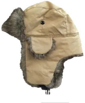 Faux Fur Lining Trooper Hat, Khaki