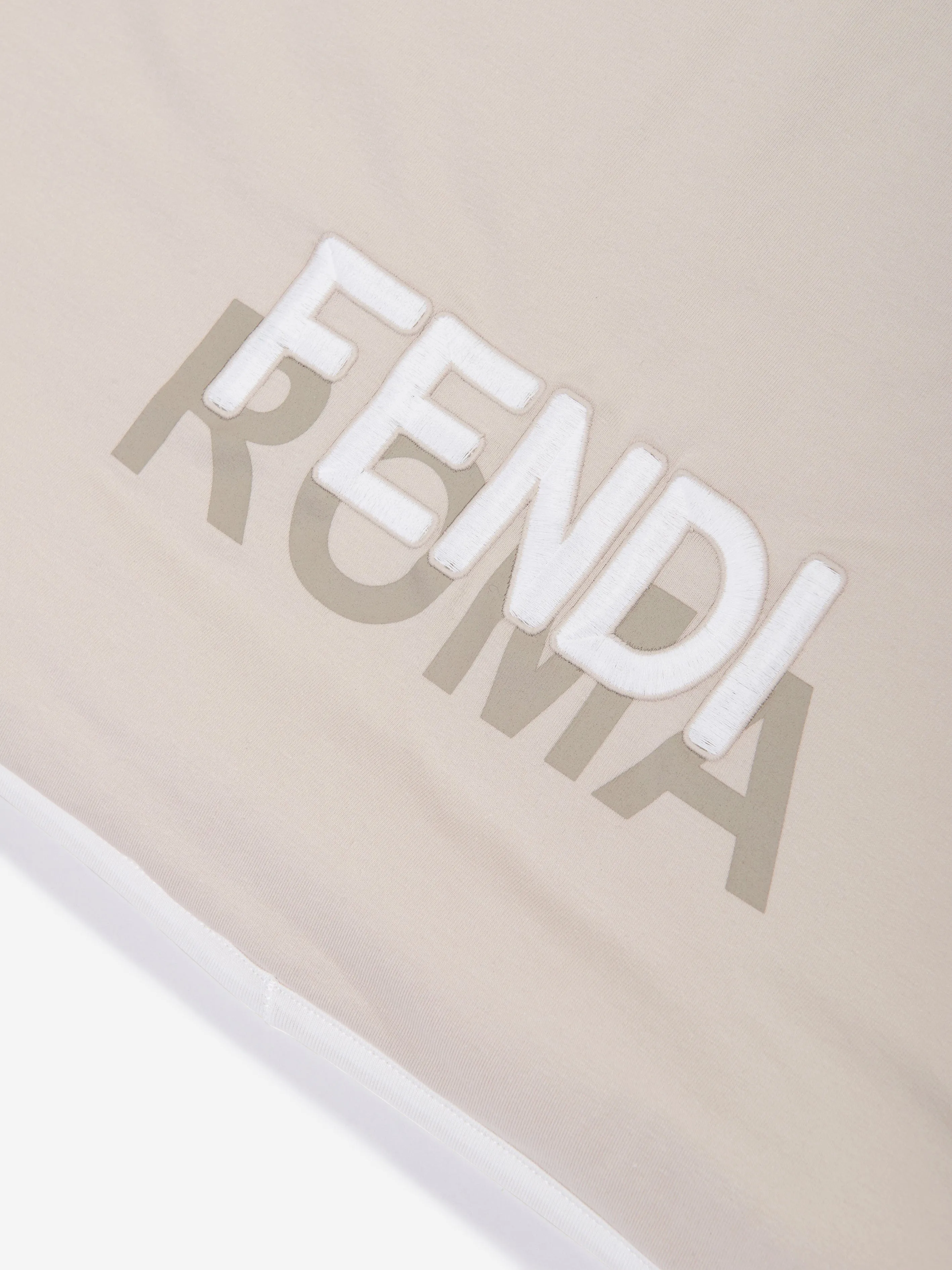 Fendi Baby Padded Roma Blanket in Beige (80cm)