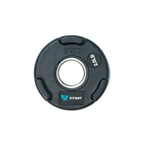 Fitway Olympic Rubber Grip Plate - 2.5lb