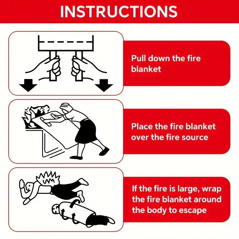 Flame Retardant Emergency Fire Blanket