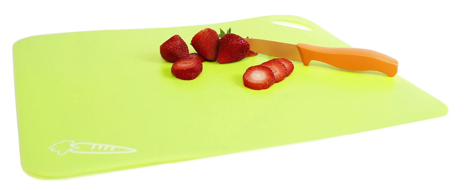Flexible Cutting Mats 4 Piece with Non-Slip Grip in Multicolor