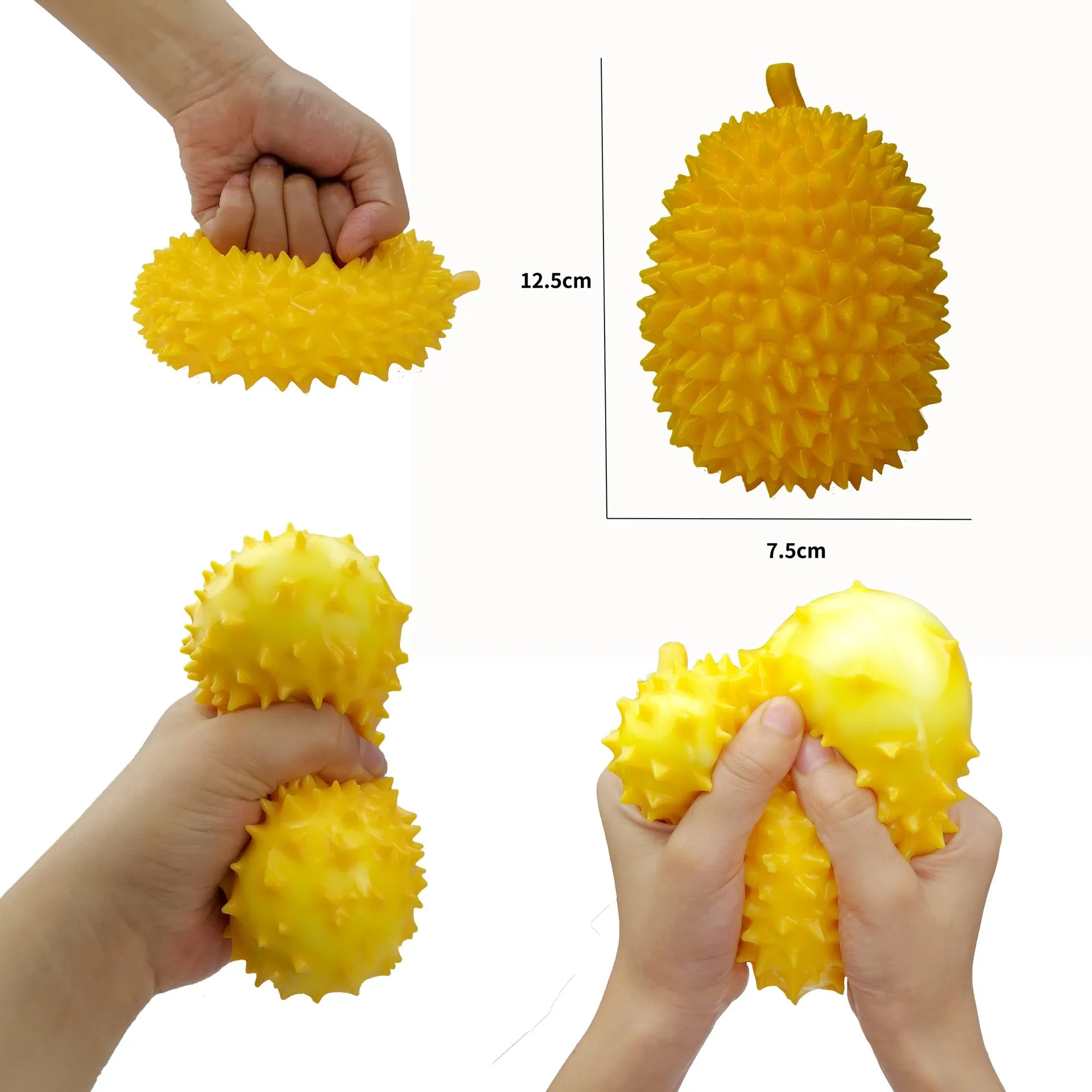 Fruit Durian Decompression Vent Squeezing Toy Children's Fruit Hand Pinch Not Rotten Decompression Toy