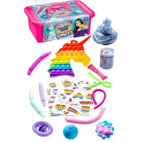 GirlZone Box of 15 Fidgets including Slime