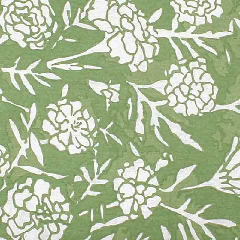 Green Genda Phool Cotton Dohar | Double Size | 90 x 108 Inches