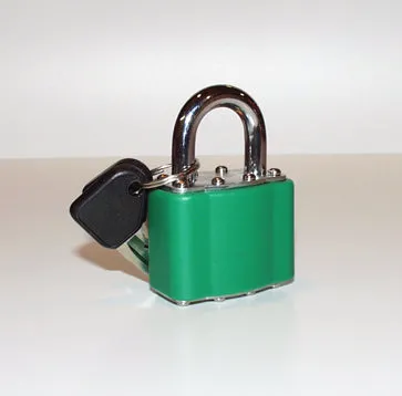 Green padlock