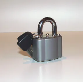 Grey padlock